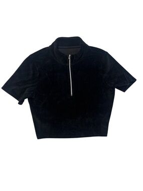 Alo Yoga- Micro Corduroy Winter Break Mock Neck in Black